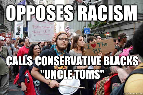 Opposes racism Calls conservative blacks 