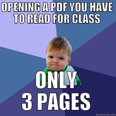OPENING A PDF YOU HAVE TO READ FOR CLASS ONLY 3 PAGES Success Kid