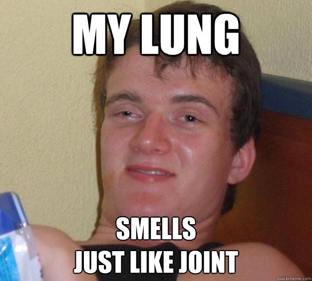 MY LUNG  SMELLS 
JUST LIKE JOINT - MY LUNG  SMELLS 
JUST LIKE JOINT  10 Guy