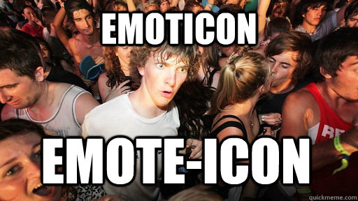 EMOTICON EMOTE-ICON  Sudden Clarity Clarence