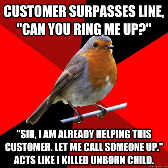 Customer surpasses Line, 