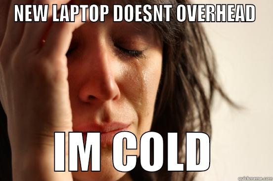 NEW LAPTOP DOESNT OVERHEAD IM COLD First World Problems