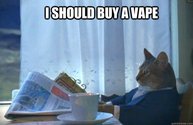 I should buy a vape  Sophisticated Cat