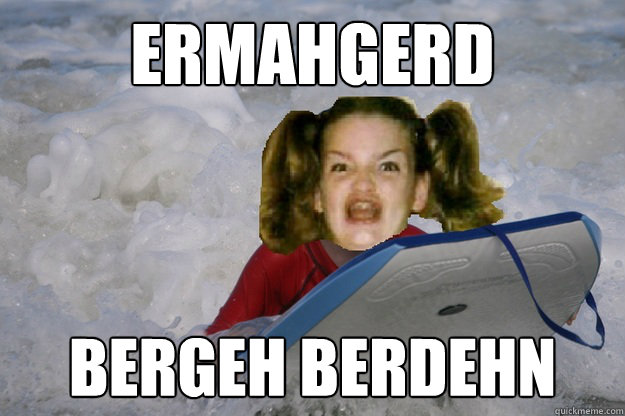 ERMAHGERD BERGEH BERDEHN  bergeh berdehn
