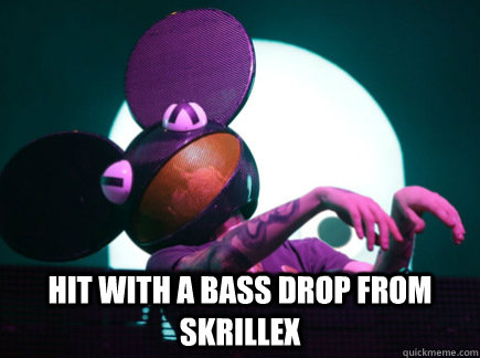 Hit With a Bass Drop From Skrillex  Deadmau5 Meme