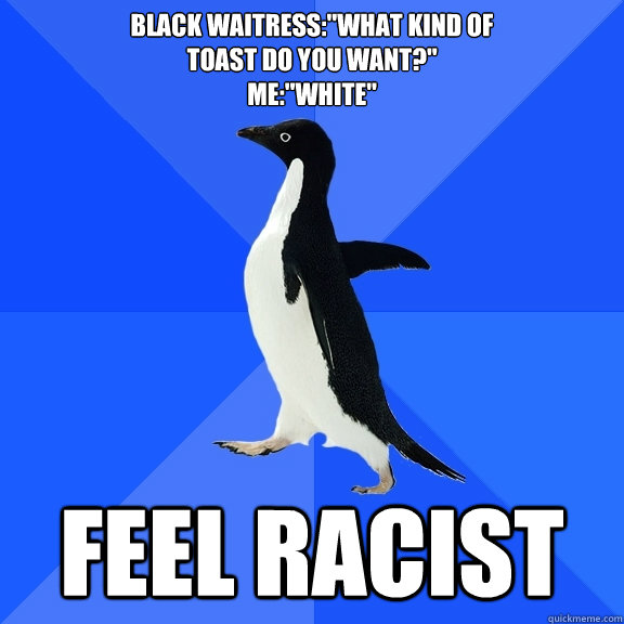 Black waitress: