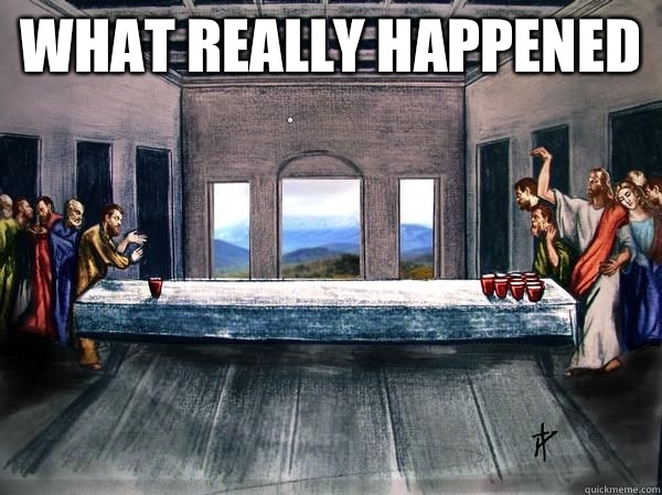 What really happened   beer pong jesus