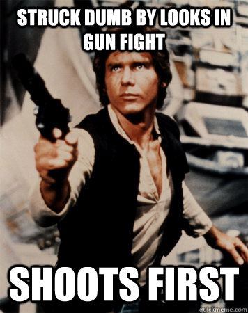 struck dumb by looks in gun fight shoots first  