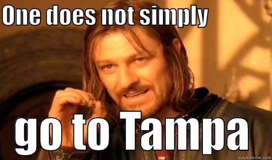 ONE DOES NOT SIMPLY               GO TO TAMPA Boromir
