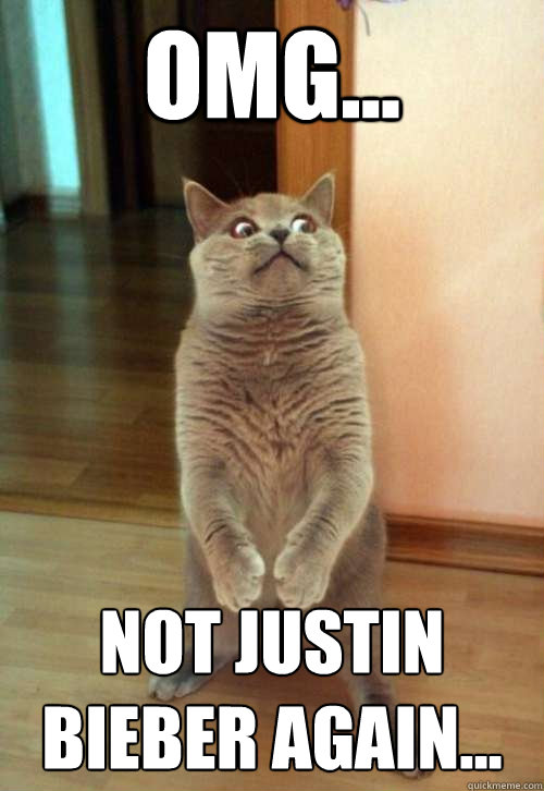 OMG... not justin bieber again... - OMG... not justin bieber again...  Horrorcat