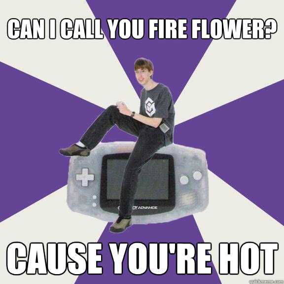 Can I call you fire flower? Cause You're hot - Can I call you fire flower? Cause You're hot  Nintendo Norm