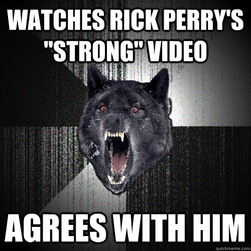 watches rick perry's 
