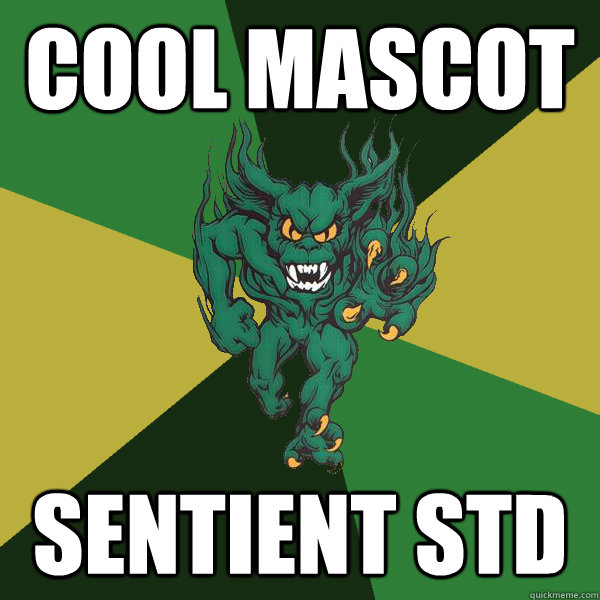 Cool mascot Sentient STD  Green Terror