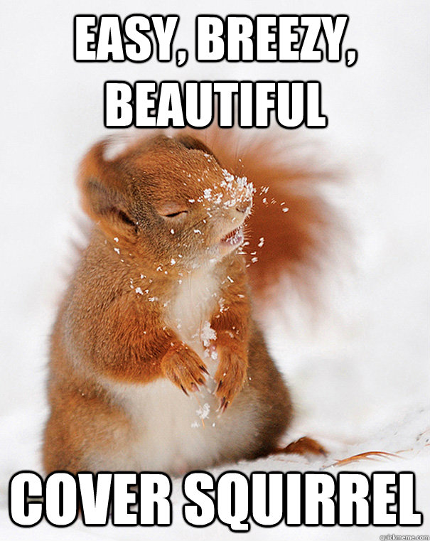 Easy, breezy, beautiful Cover squirrel  - Easy, breezy, beautiful Cover squirrel   cover squirrel