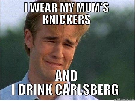 I WEAR MY MUM'S KNICKERS AND I DRINK CARLSBERG  1990s Problems