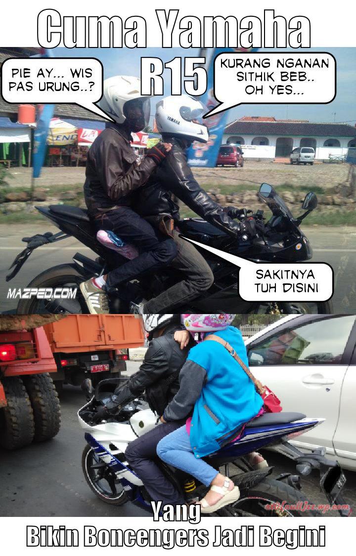 CUMA YAMAHA R15 YANG BIKIN BONCENGERS JADI BEGINI Misc