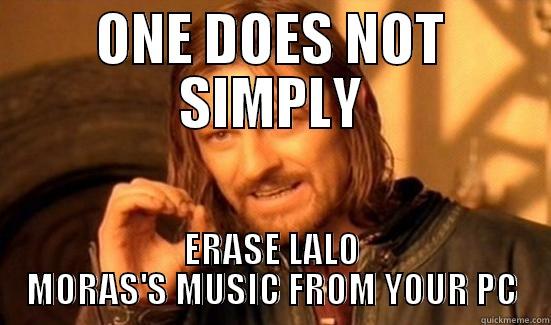 ONE DOES NOT SIMPLY ERASE LALO MORAS'S MUSIC FROM YOUR PC Boromir