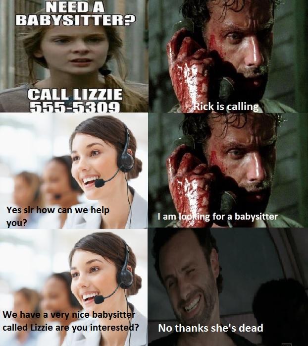 The walking dead Lizzie the babysitter -   Misc