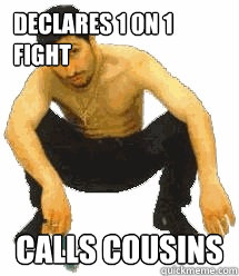 Declares 1 on 1 Fight Calls cousins  Rabiz Razmik
