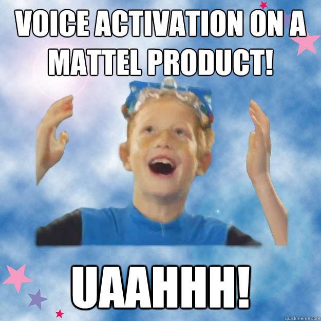 Voice activation on a mattel product! uaahhh!  Password Journal Brother