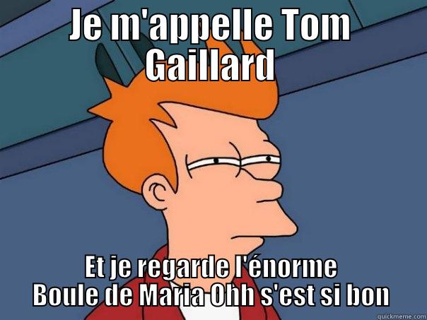 JE M'APPELLE TOM GAILLARD ET JE REGARDE L'ÉNORME BOULE DE MARIA OHH S'EST SI BON Futurama Fry