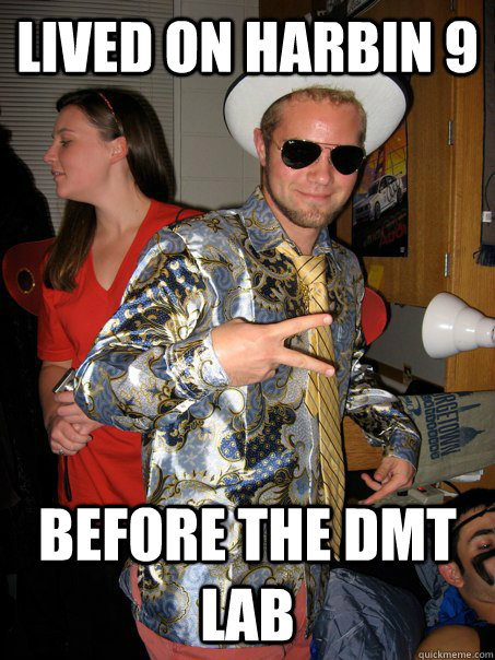 lived on harbin 9 before the dmt lab  Georgetown Hipster Male