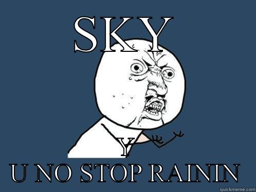 SKY Y U NO STOP RAININ Y U No