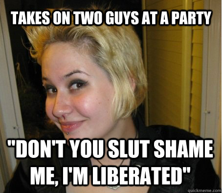 takes on two guys at a party 