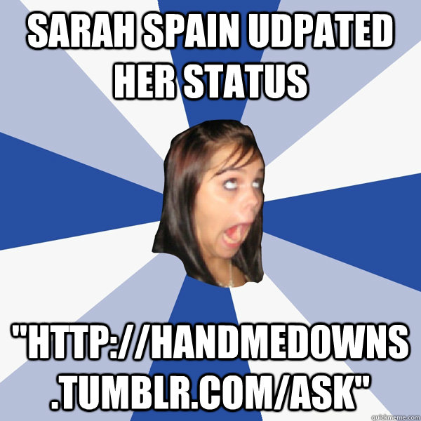 SARAH SPAIN UDPATED HER STATUS 