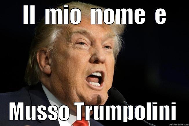 musso trump -      IL  MIO  NOME  E         MUSSO TRUMPOLINI   Misc
