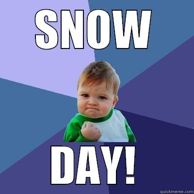 SNOW DAY! Success Kid