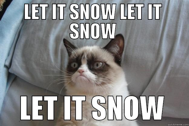 LET IT SNOW LET IT SNOW LET IT SNOW Grumpy Cat