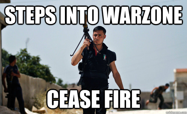 Steps into warzone cease fire - Steps into warzone cease fire  Ridiculously Photogenic Syrian Rebel Fighter