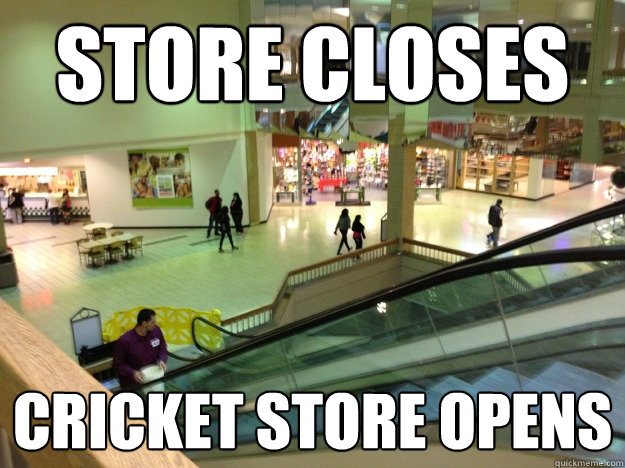 Store closes Cricket store opens  century 3 mall