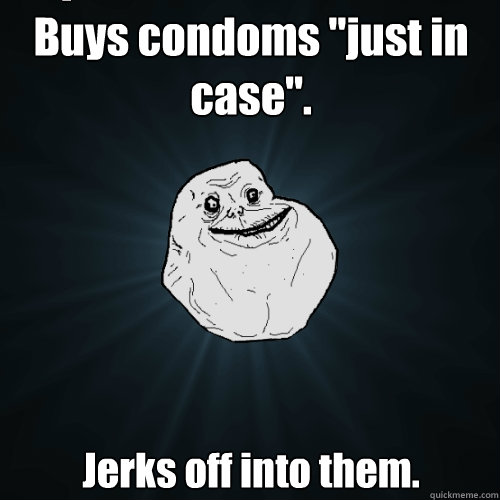 Buys condoms 