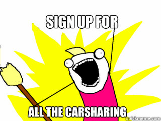 Sign up for all the carsharing  - Sign up for all the carsharing   All The Things