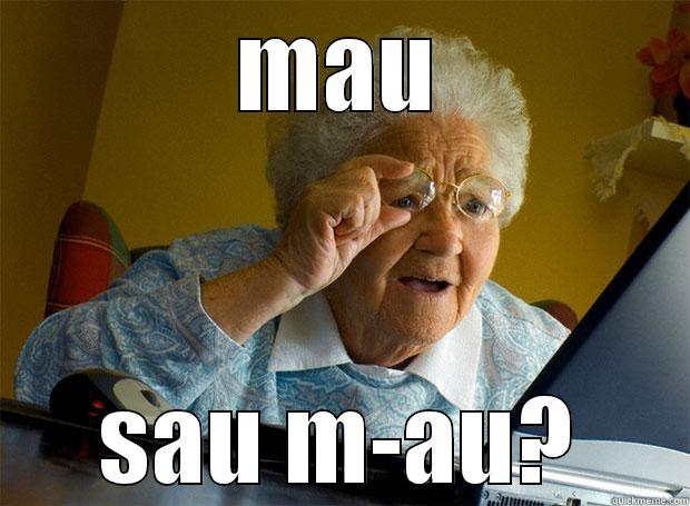 MAU SAU M-AU? Grandma finds the Internet