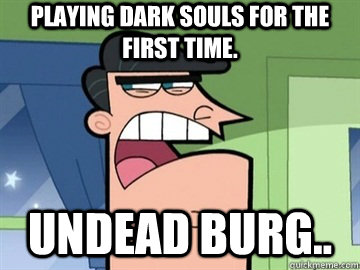 Playing Dark Souls for the first time. Undead Burg..   Dinkleberg