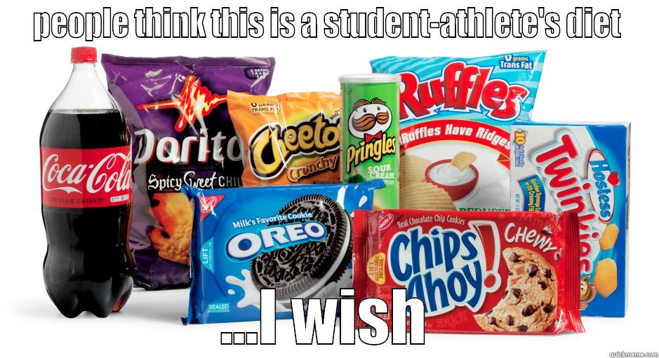 PEOPLE THINK THIS IS A STUDENT-ATHLETE'S DIET ...I WISH Misc