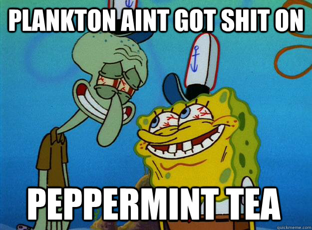 Plankton aint got shit on Peppermint Tea  