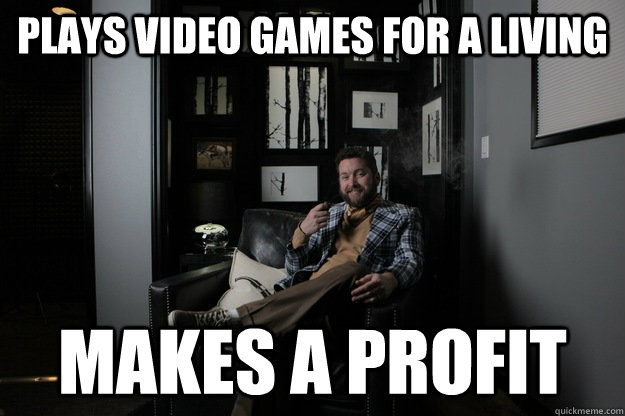 plays video games for a living makes a profit  benevolent bro burnie