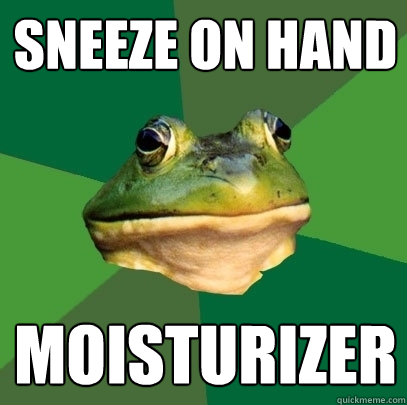 SNEEZE ON HAND MOISTURIZER  Foul Bachelor Frog