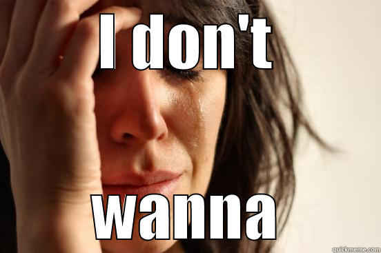 funny times - I DON'T WANNA First World Problems