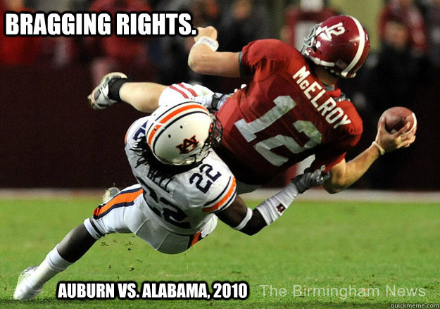 Bragging Rights. Auburn vs. Alabama, 2010 - Bragging Rights. Auburn vs. Alabama, 2010  College Gameday