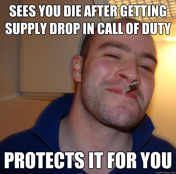 Sees you die after getting supply drop in Call of Duty Protects it for