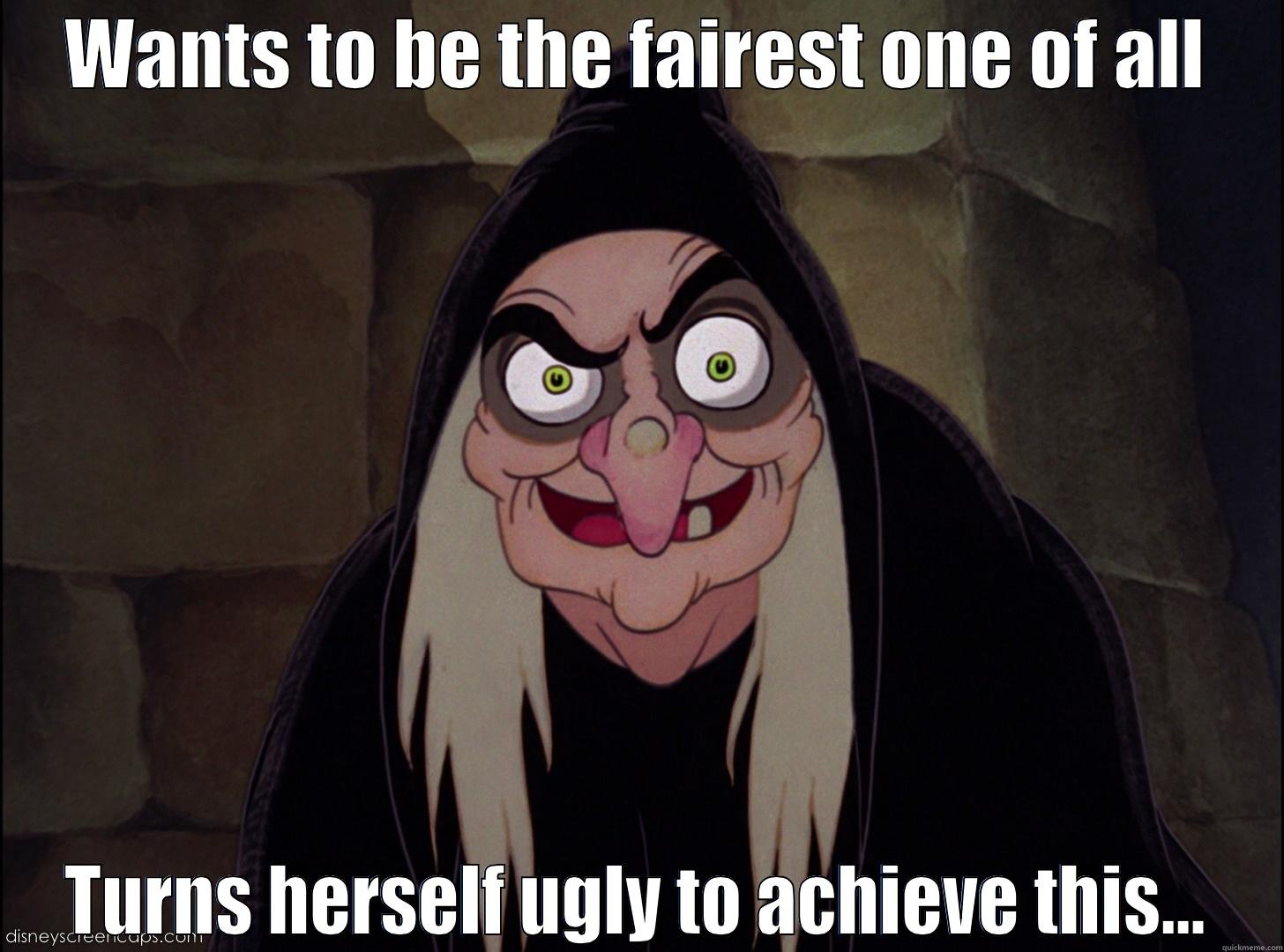 Evil Queen Logic - WANTS TO BE THE FAIREST ONE OF ALL TURNS HERSELF UGLY TO ACHIEVE THIS... Misc