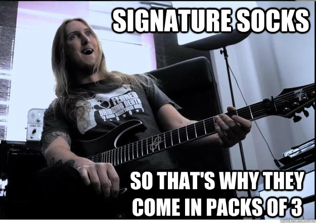 SIGNATURE SOCKS So That's Why they come in packs of 3  Olas Sockjob
