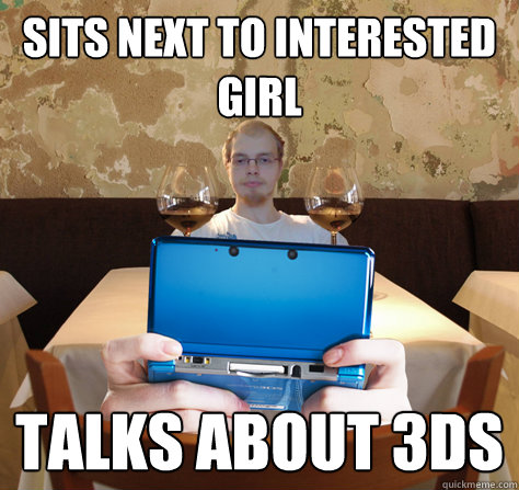 Sits next to interested girl talks about 3ds - Sits next to interested girl talks about 3ds  icoyar