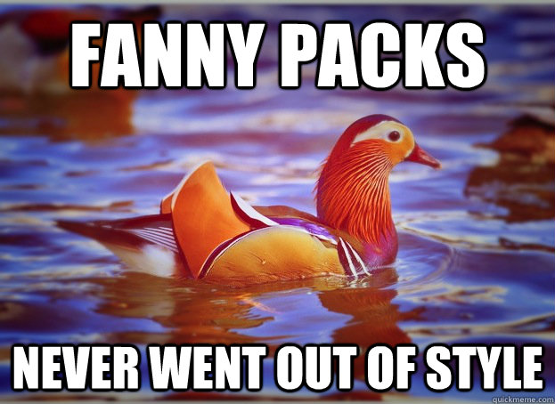 Fanny packs  never went out of style - Fanny packs  never went out of style  Malicious Fashion Advice Mallard