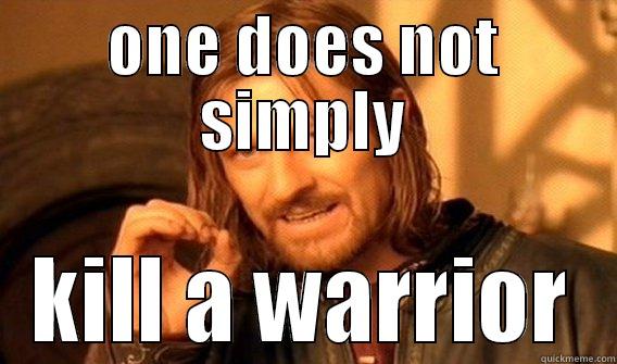 ONE DOES NOT SIMPLY KILL A WARRIOR One Does Not Simply